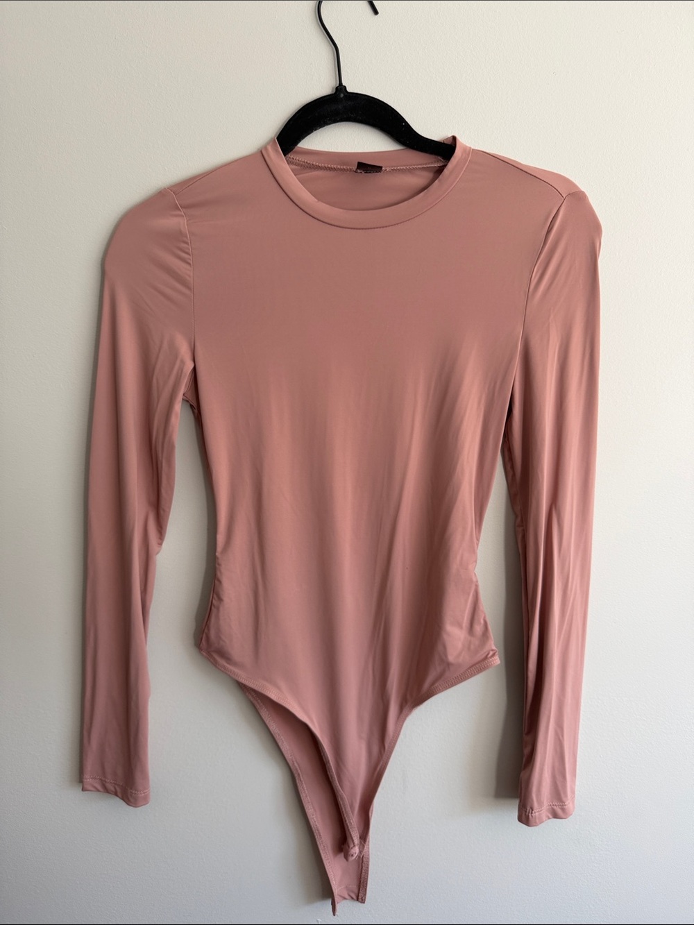 SHEIN Dusty Rose Long Sleeve Bodysuit